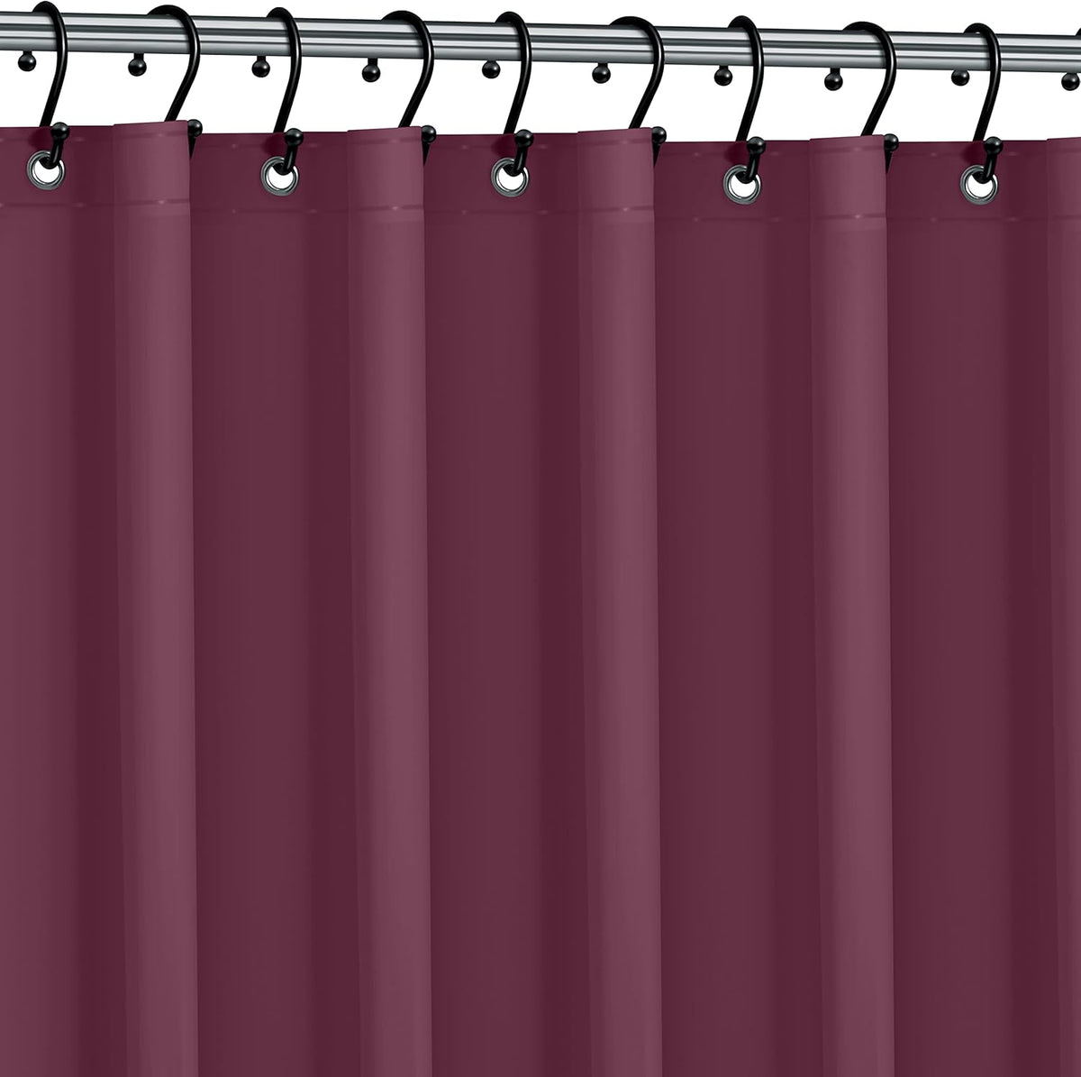 No Smell Shower Curtain Liner 72x72 White - PEVA Plastic Shower Curtain for Bathroom, PVC-Free Waterproof Shower Liner with Metal Grommets and Magnet-Weighted Bottom Hem - Washable Inner Liner